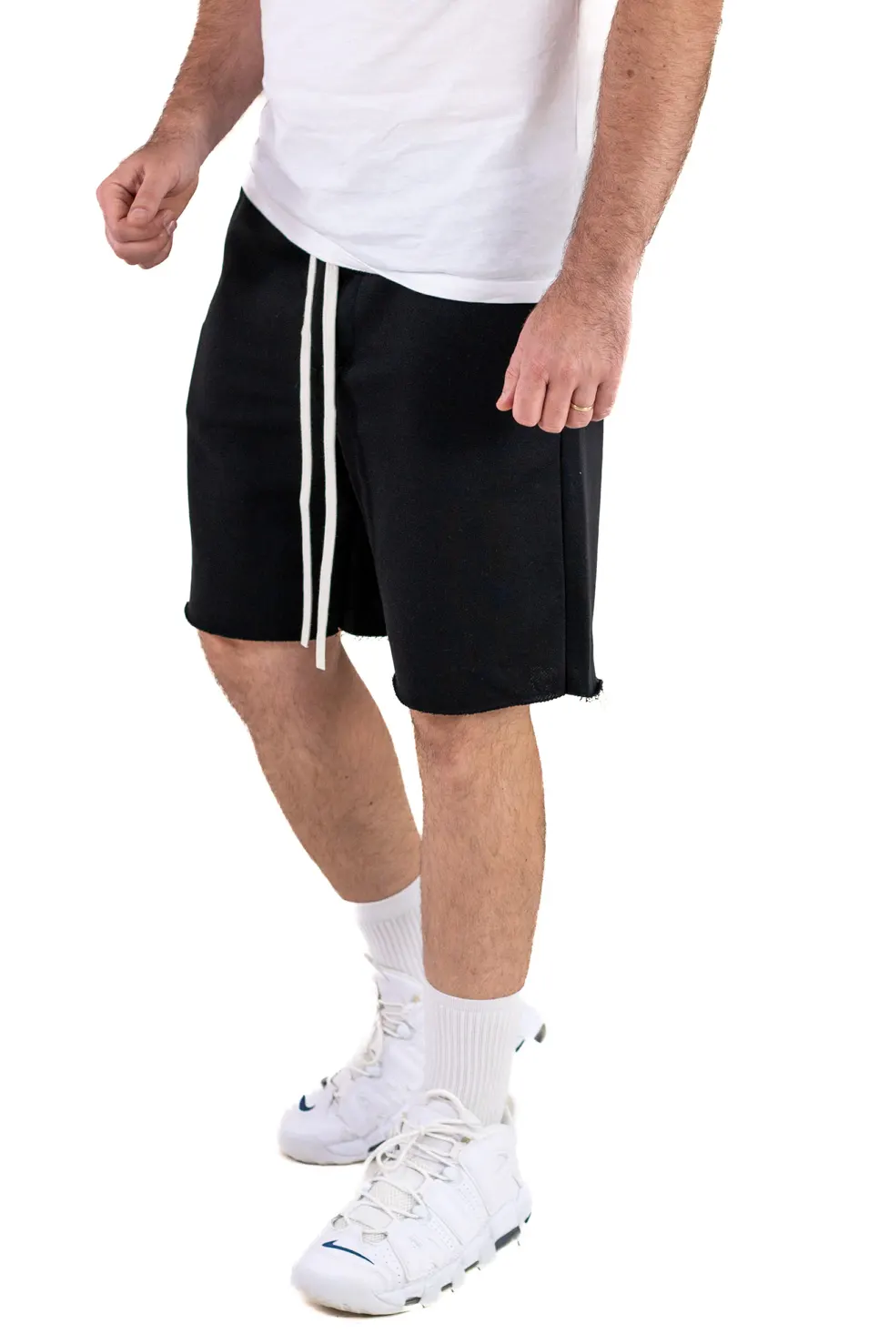 Pantaloni sport - Pantaloni scurți negri premium pentru bărbați