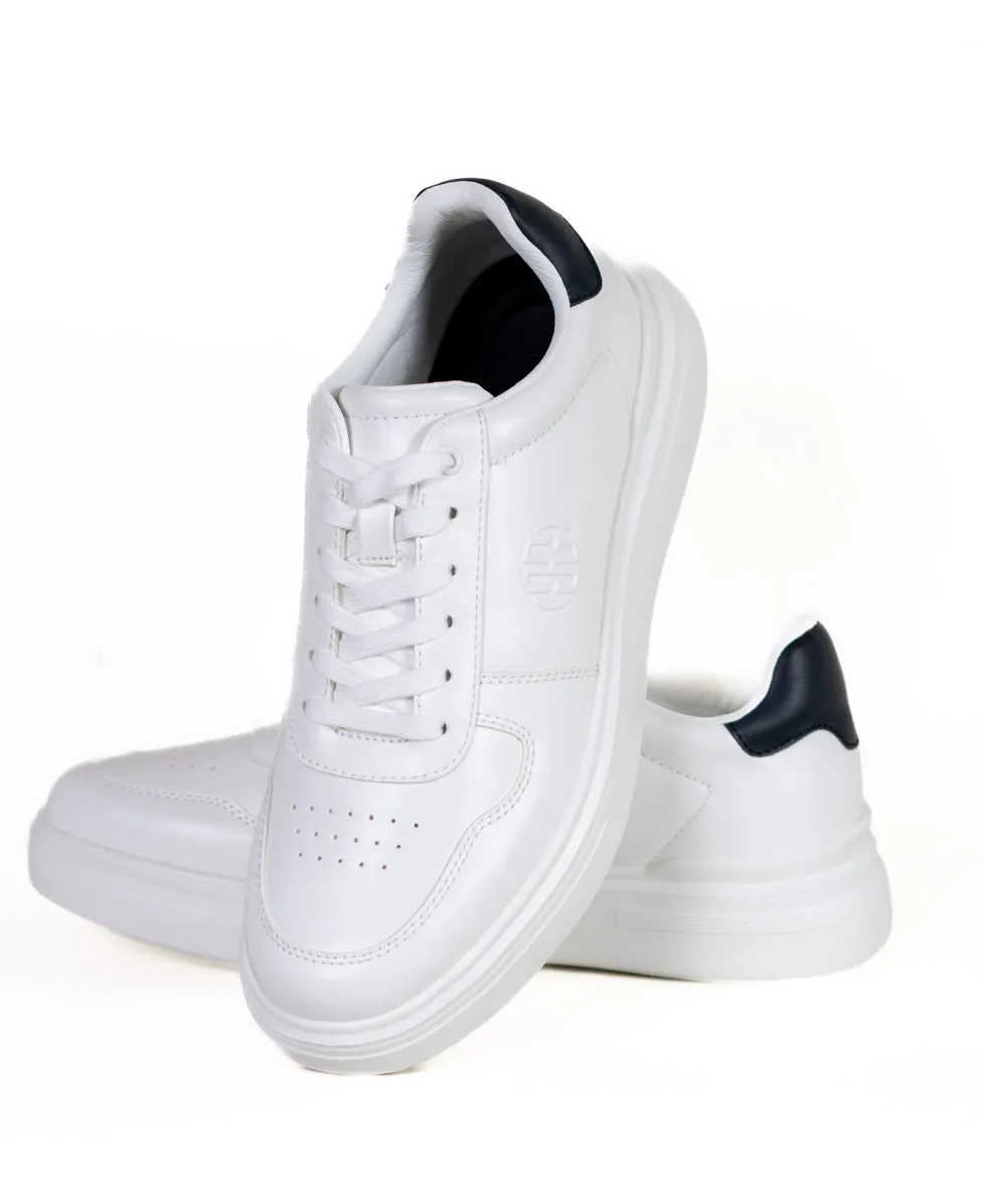 Pantofi casual albi cu negru [3]