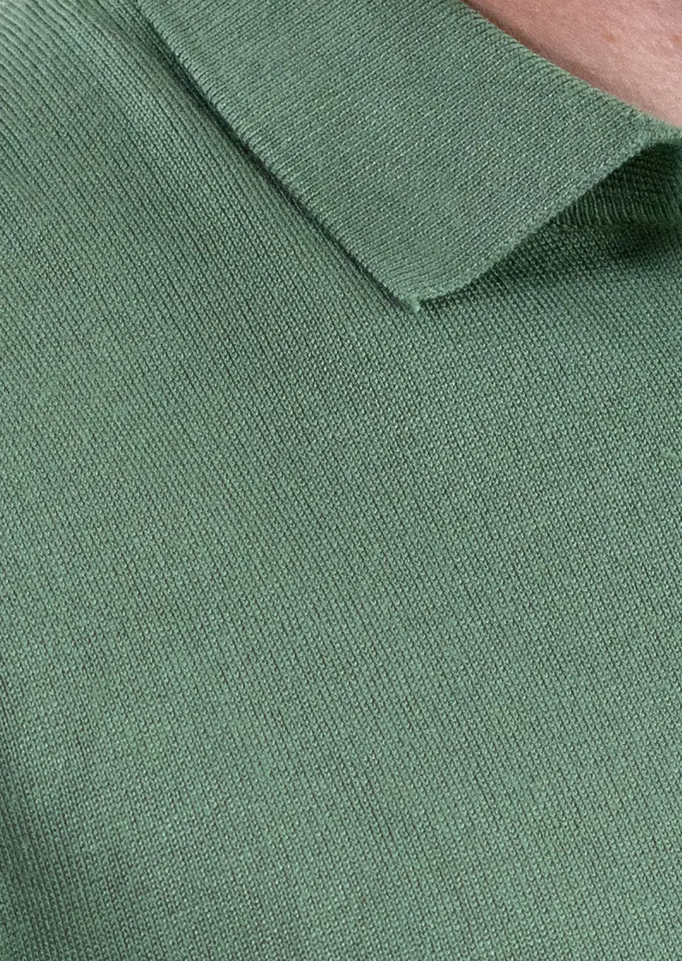 Pulover elegant tip polo pentru bărbați – verde menta [2]