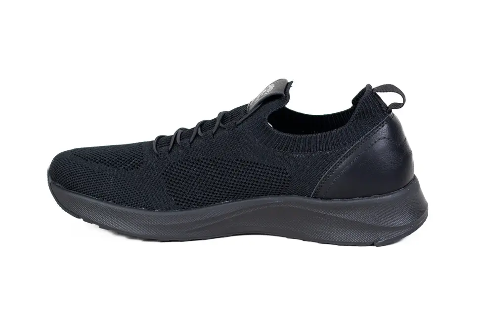 Pantofi Casual Bărbați Slip-On, Material Textil Respirabil, Talpă Ultra-Flexibilă, Negru/Alb [2]