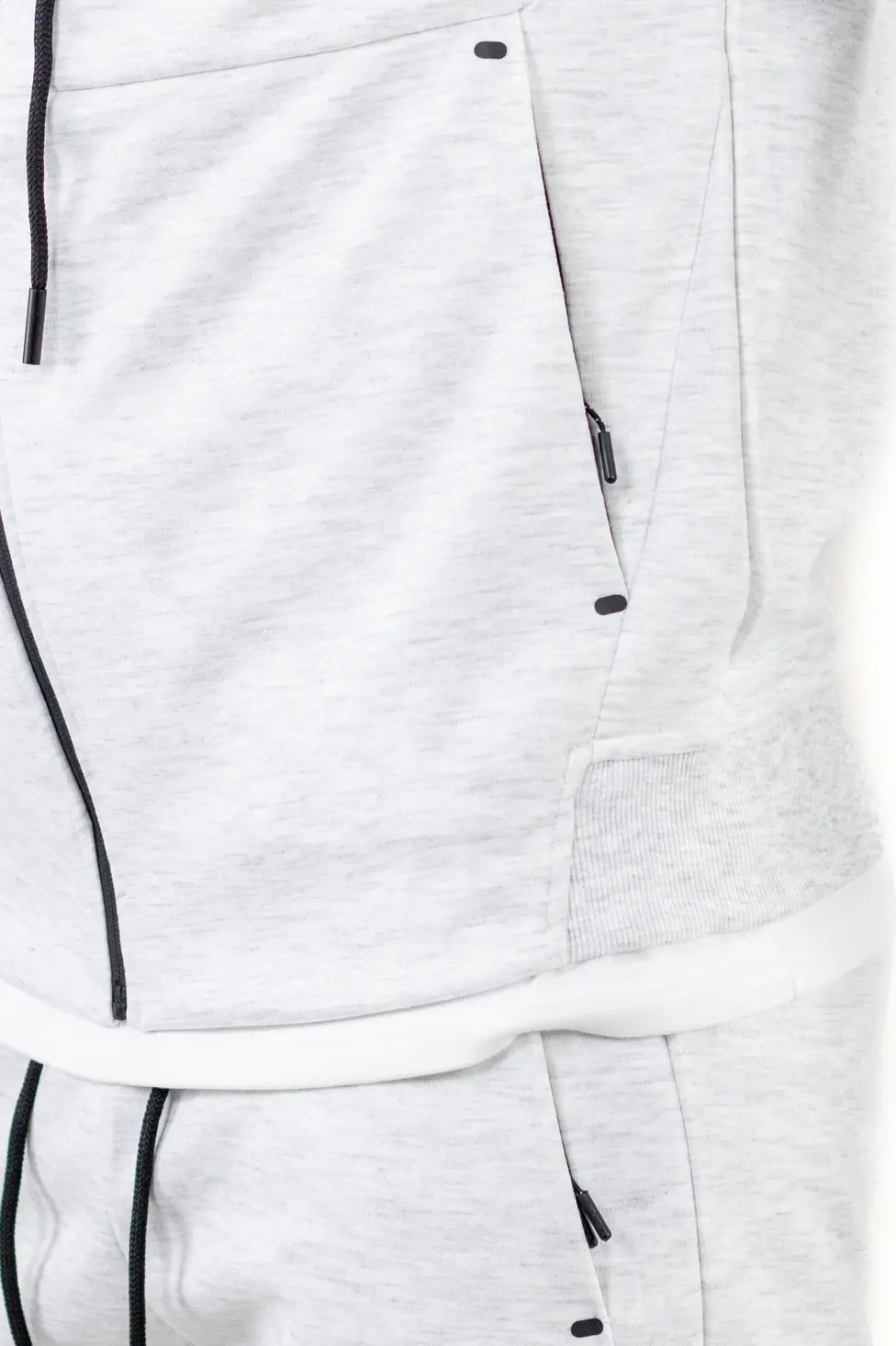 Trening barbati cu hanorac si pantaloni, material elastic, gri [2]