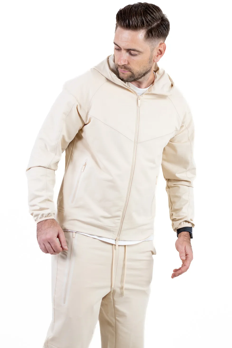 TRENINGURI - Trening bărbați oversize premium – Cream Edition