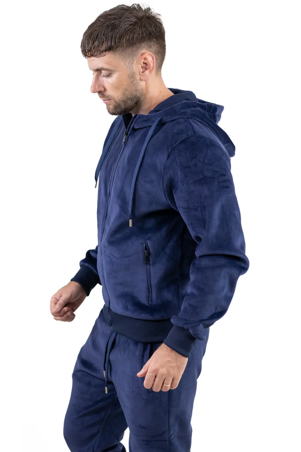 Trening bărbați din catifea bleumarin [6]