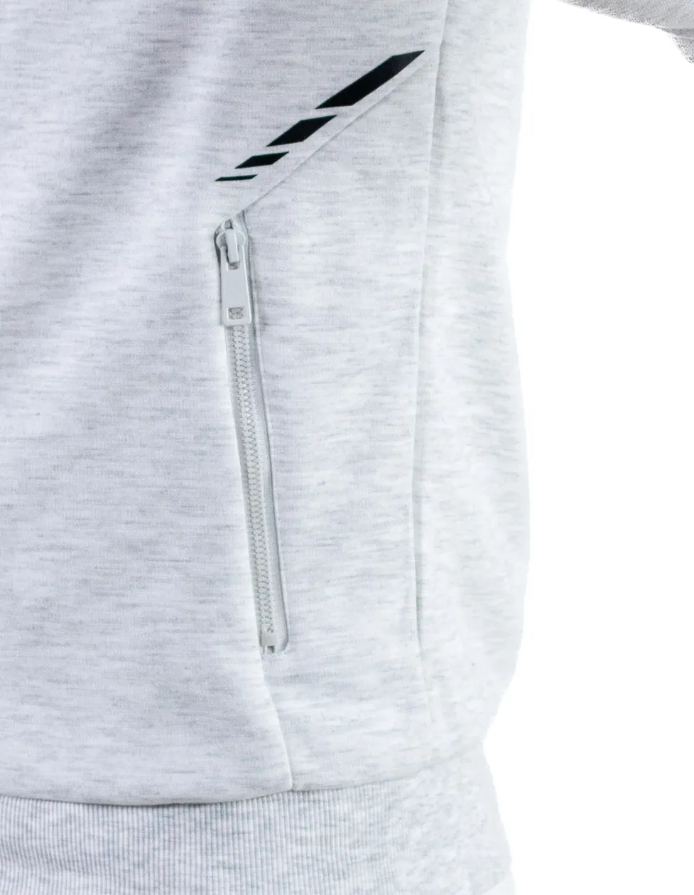Trening gri confort cu fermoar si gluga [3]
