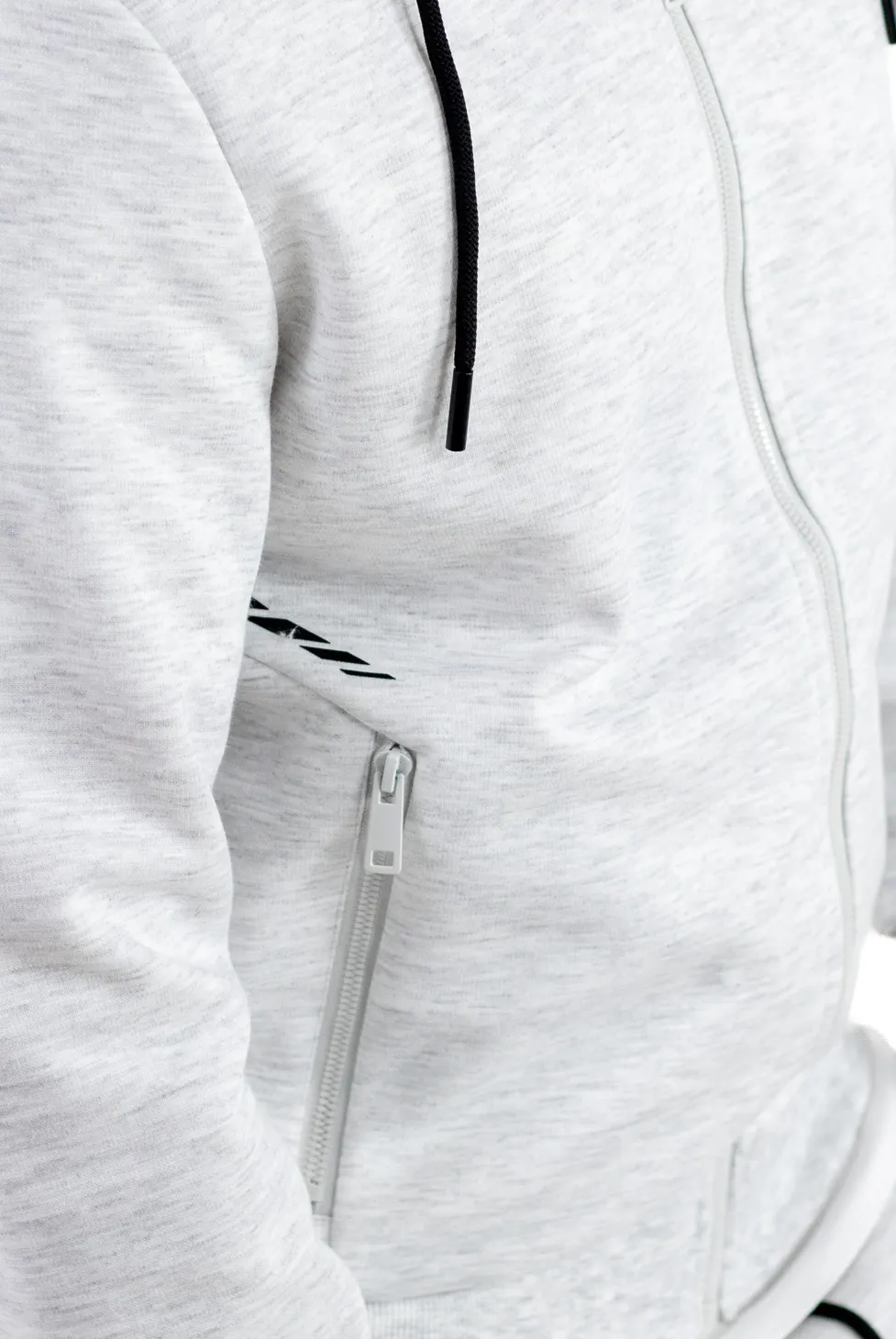 Trening gri confort cu fermoar si gluga [9]