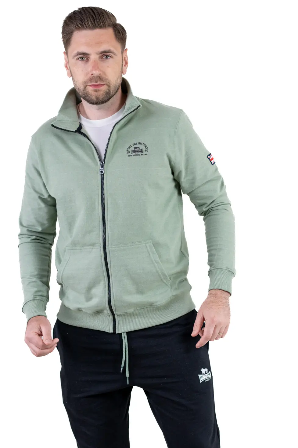 Barbati - Trening barbati Lonsdale bumbac Verde/Negru