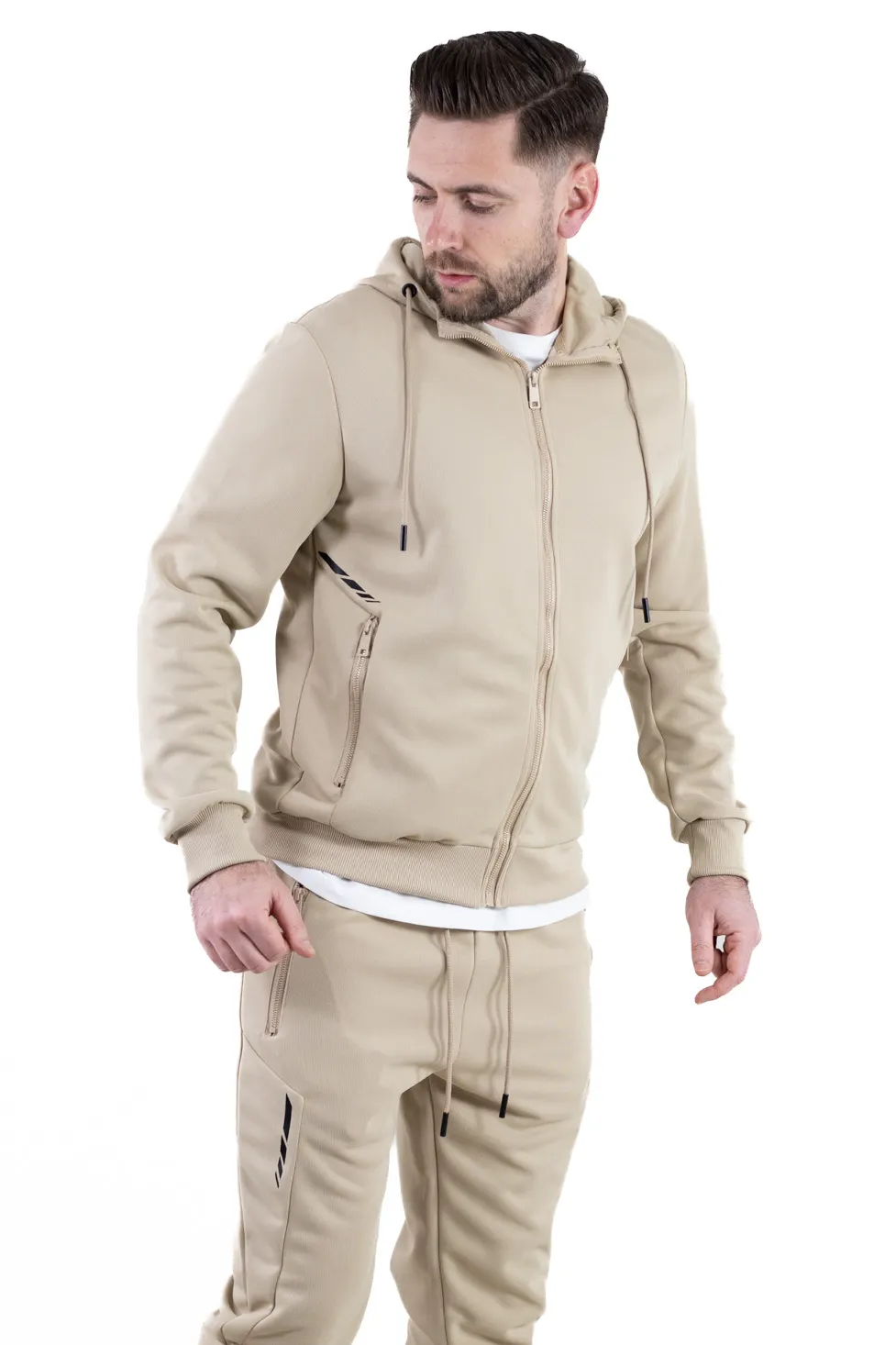 Trening crem confort cu fermoar si gluga [8]