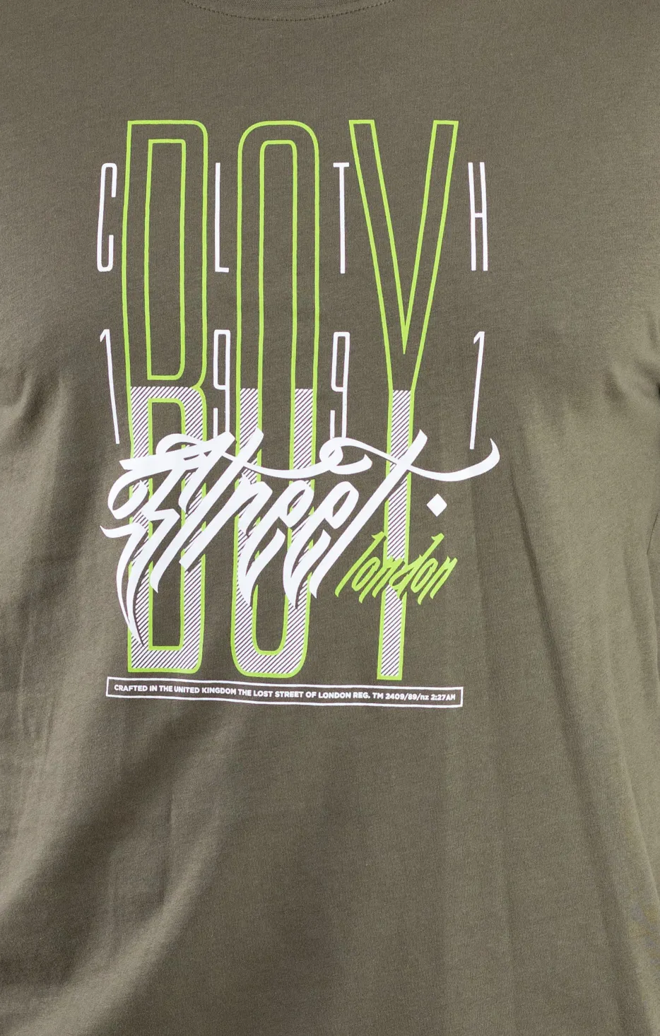 Tricou verde bumbac London [4]