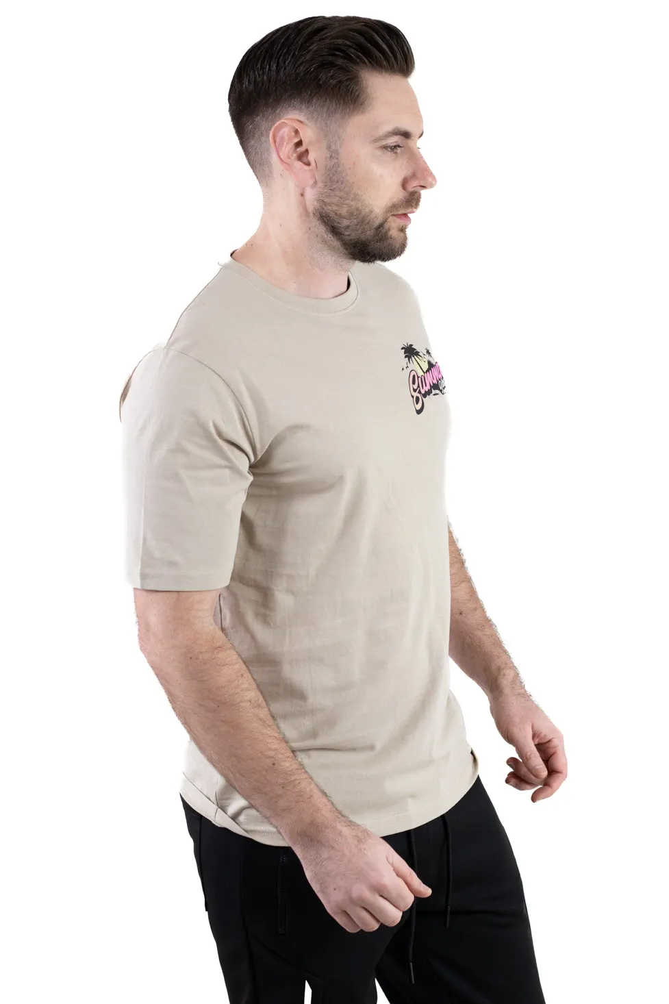 Tricou crem bumbac Summer [4]