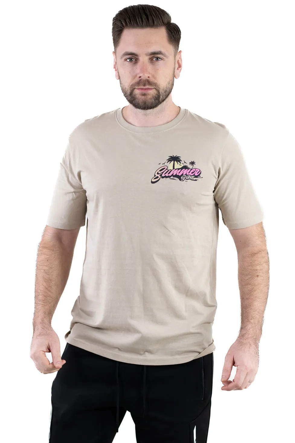 Tricou crem bumbac Summer [2]