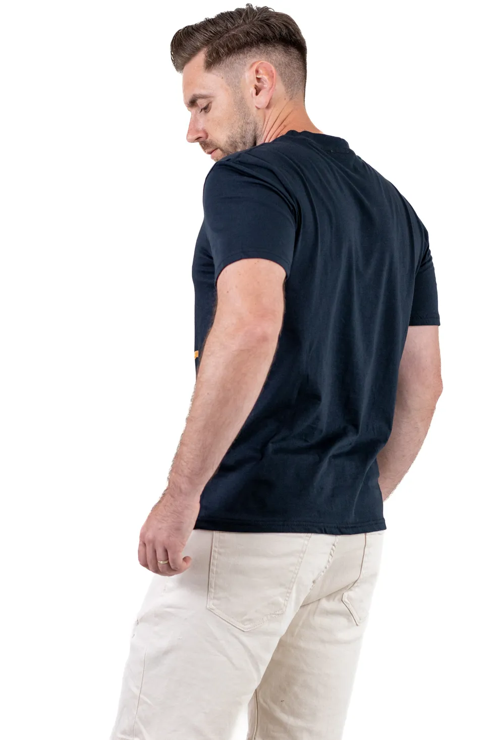 Tricou Bărbați Negru cu Imprimeu – Bumbac Elastic [2]