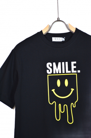 Tricou barbati oversize smile negru [1]