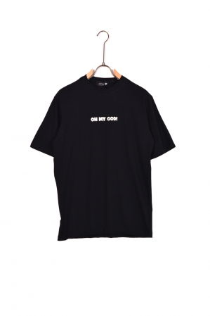 Tricou barbati oversize negru oh my god [2]