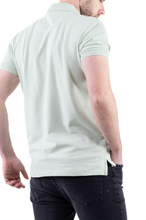Tricou barbati polo verde aqua regular fit [1]