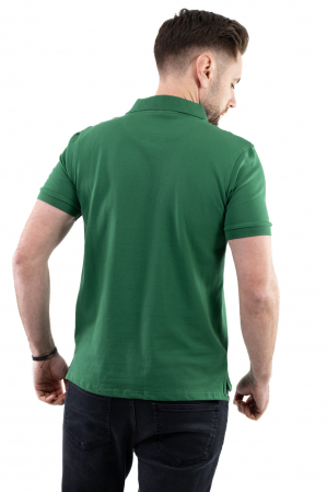 Tricou barbati polo verde regular fit [2]