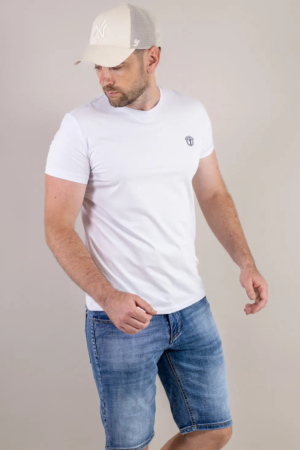Tricou bărbați basic alb [3]