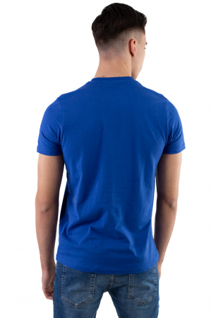 Tricou bumbac albastru cu imprimeu Miami [4]
