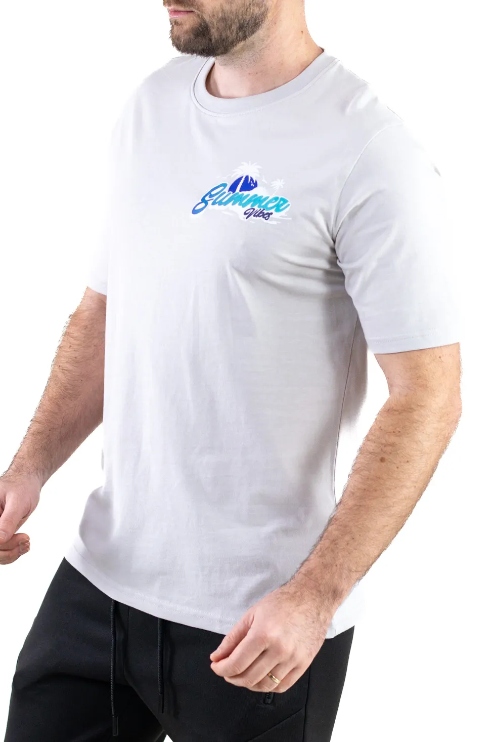 Tricou gri bumbac Summer [1]