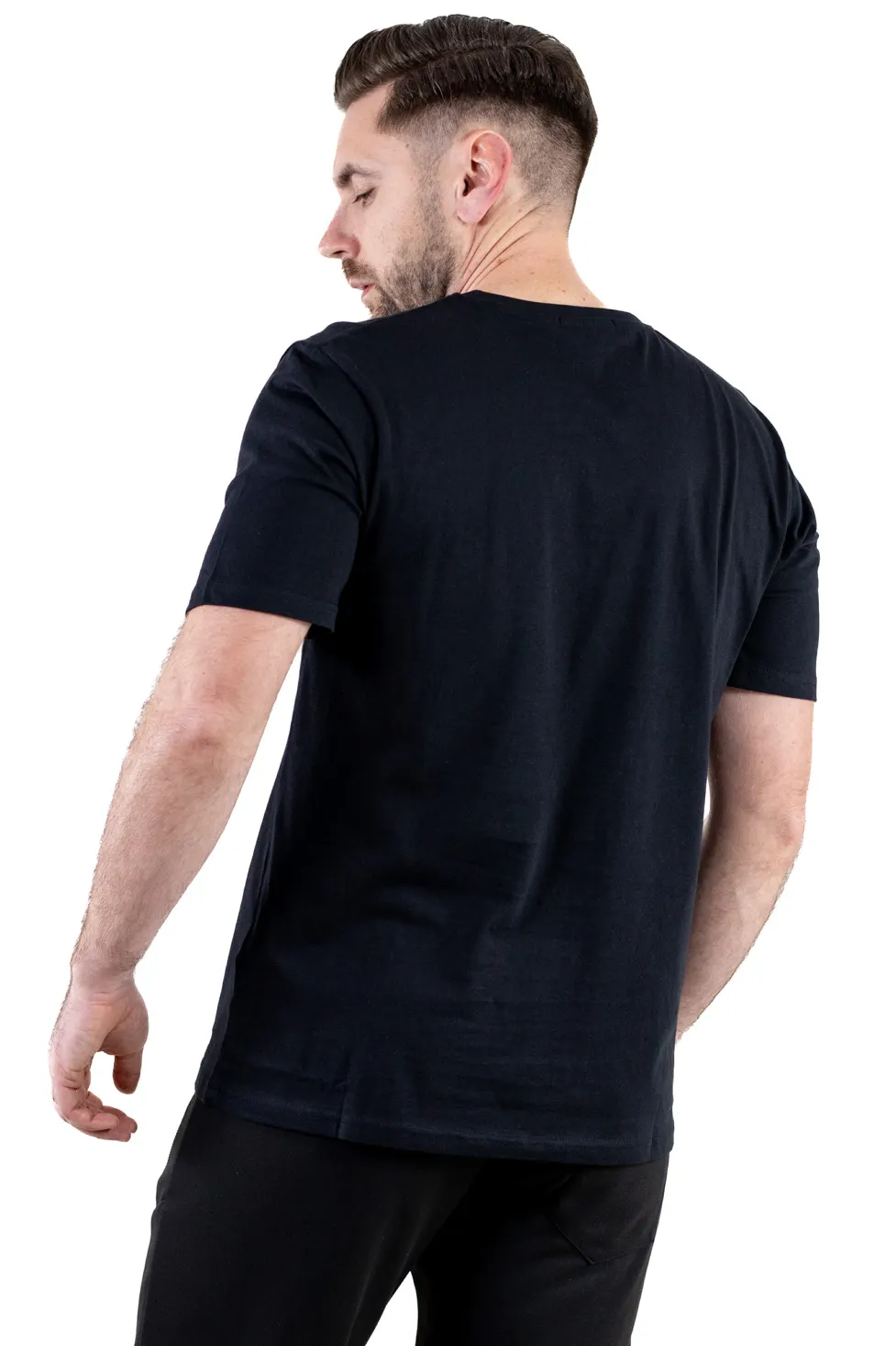 Tricou negru bumbac Summer [3]
