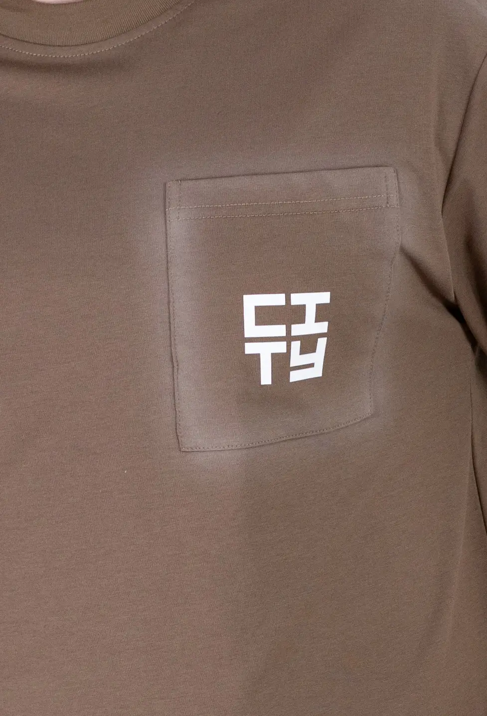 Tricou Oversize maro Bărbați – Material Dens cu Logo [5]