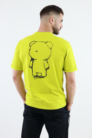 Tricou verde acid oversize cu print [1]