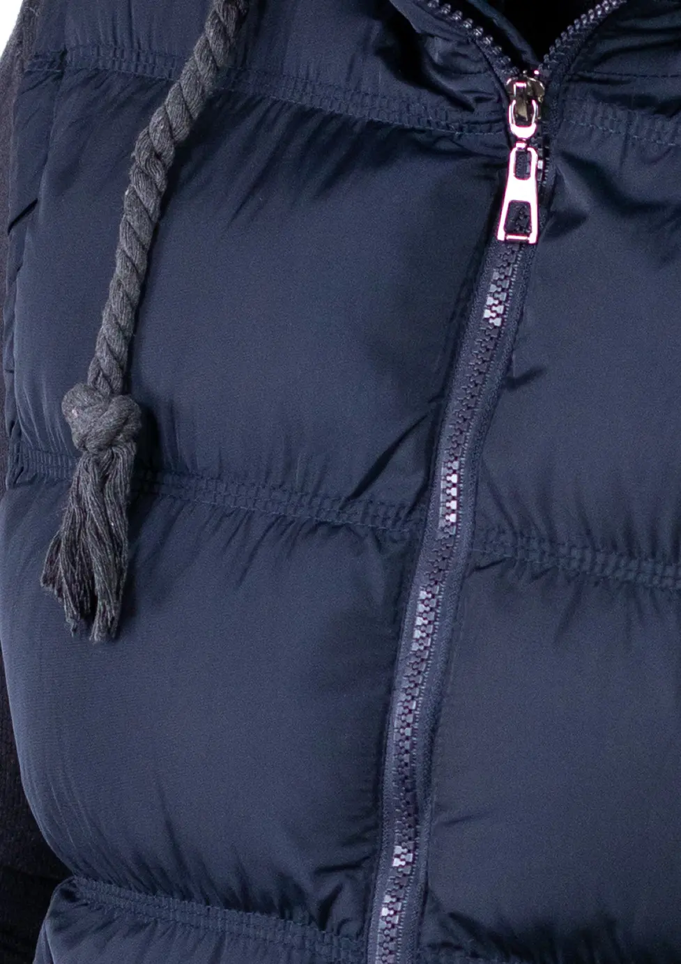 Vestă groasă bărbați cu glugă detașabilă bleumarin [6]