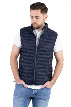 VESTE - Vesta regular fit usoara bleumarin subtire