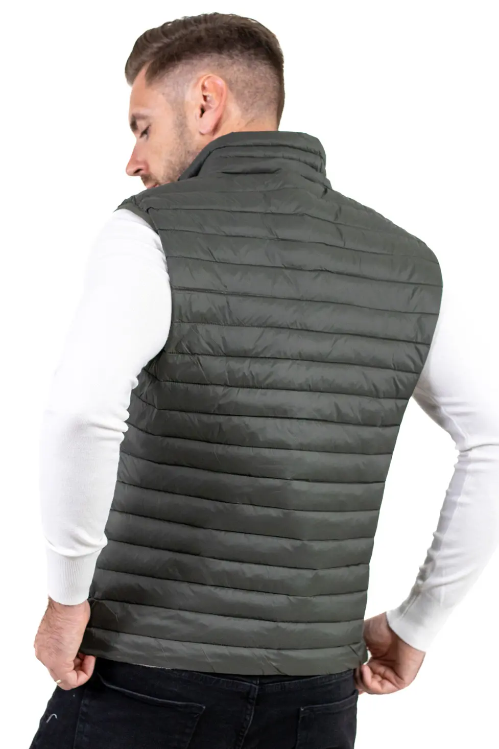 Vesta regular fit usoara verde militar subtire [8]