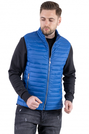 VESTE - Vesta regular fit usoara albastra subtire