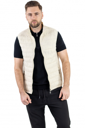 VESTE - Vesta slim fit usoara crem subtire