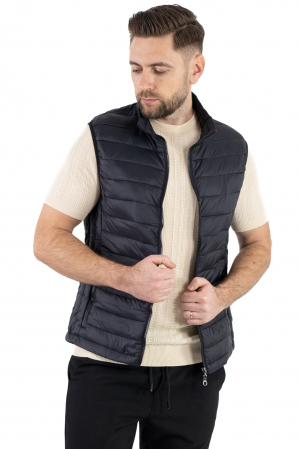Vesta slim fit usoara neagra subtire [3]