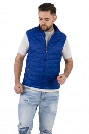 Vesta slim fit usoara albastra subtire [2]
